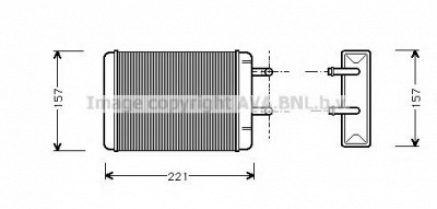 AVA QUALITY COOLING ol6001 -  Теплообменник, отопление салона